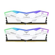 TEAM T-FORCE DELTA RGB 32GB (2 x 16GB) 6000MHz DDR5 Gaming RAM White for AMD EXPO